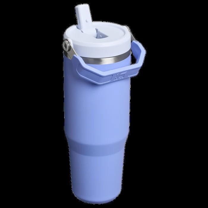 image:imageSTANLEY IceFlow 20 Flip Straw Tumbler with Handle 30 oz Twist On Lid and Flip Up Straw Leak Resistant Water Bottle Insulated Stainless Steel BPAFree Team Dark Green RedHydrangea