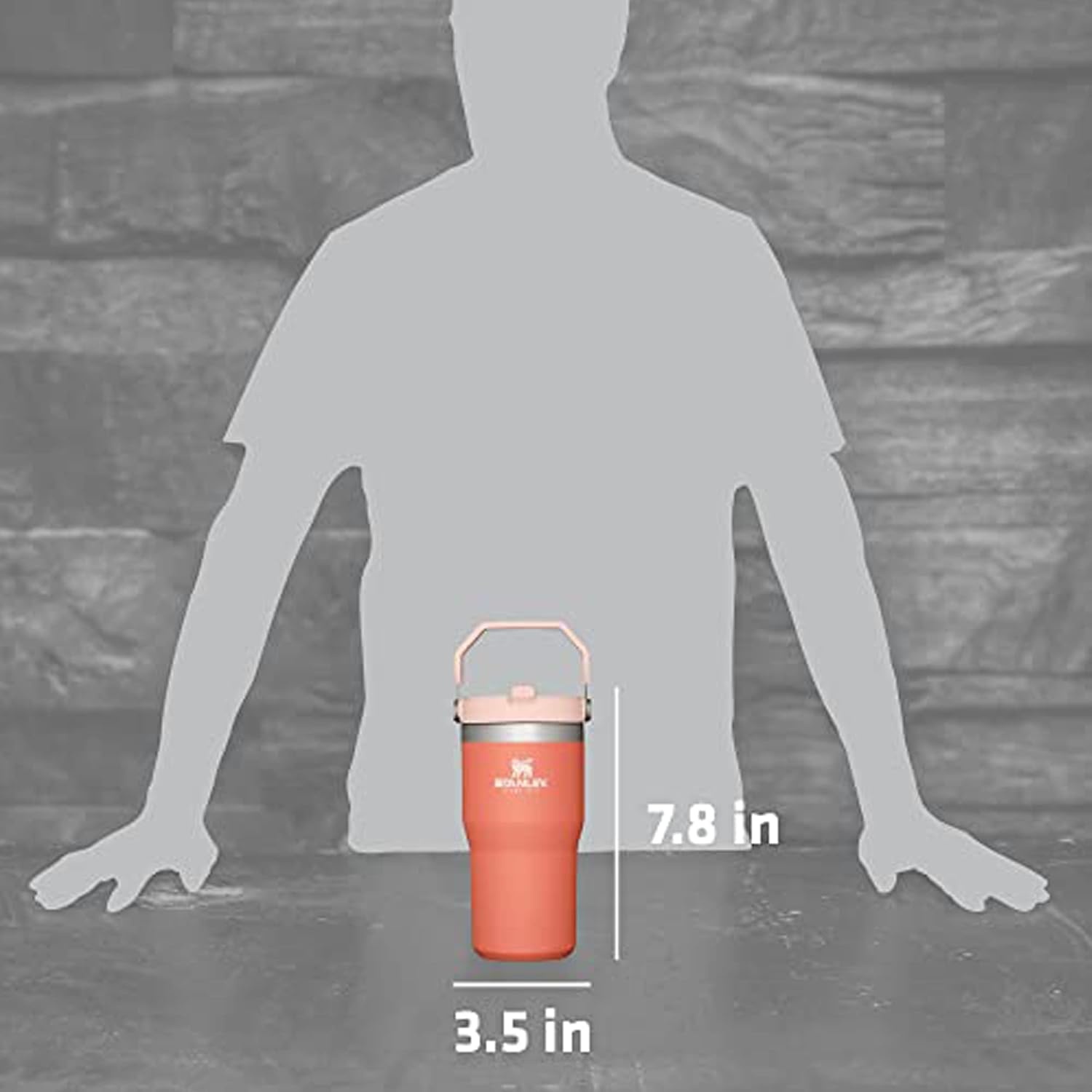 image:imageSTANLEY IceFlow 20 Flip Straw Tumbler with Handle 30 oz Twist On Lid and Flip Up Straw Leak Resistant Water Bottle Insulated Stainless Steel BPAFree Team Dark Green RedGrapefruit