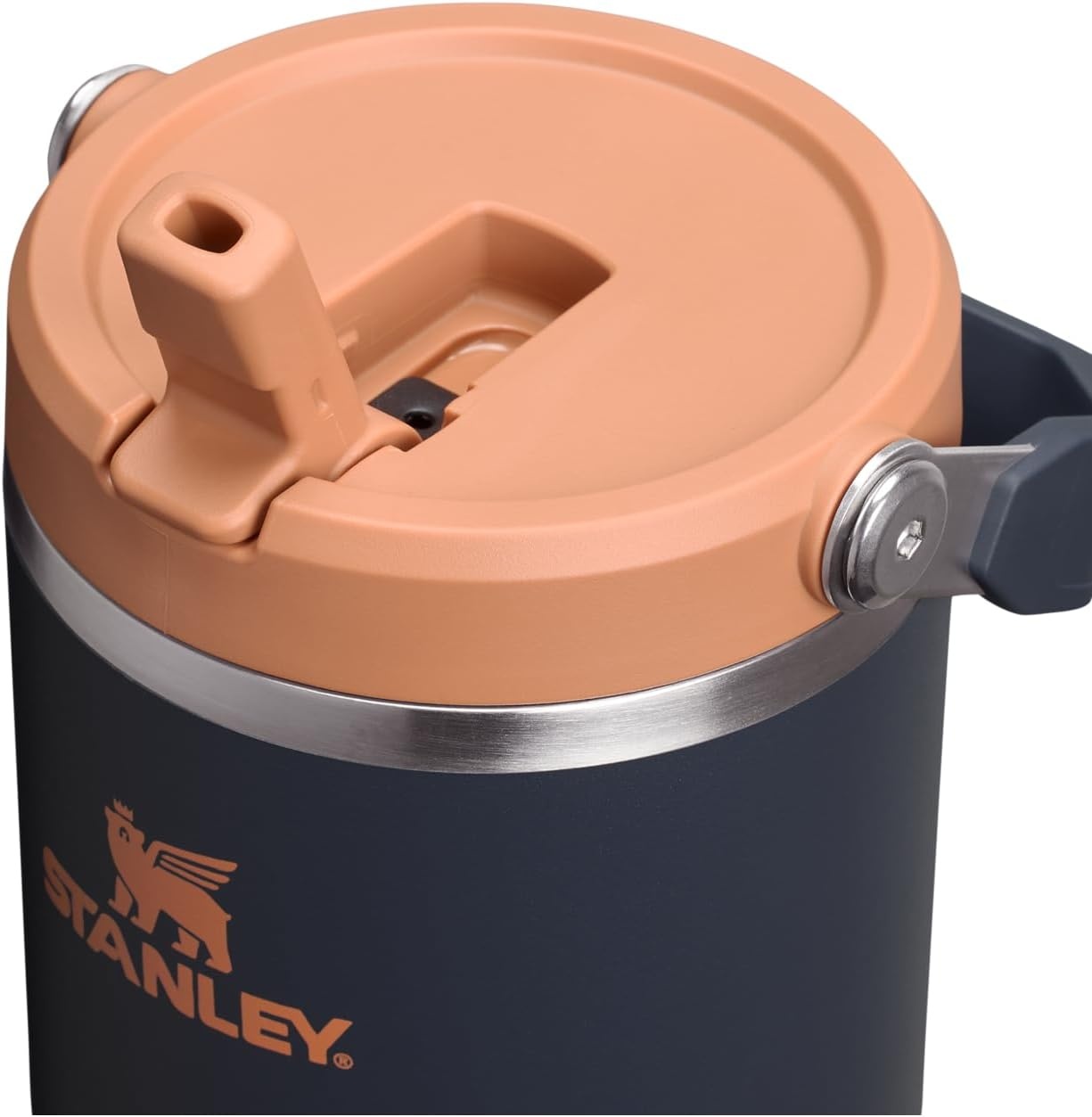 image:imageSTANLEY IceFlow 20 Flip Straw Tumbler with Handle 30 oz Twist On Lid and Flip Up Straw Leak Resistant Water Bottle Insulated Stainless Steel BPAFree Team Dark Green RedTwilight
