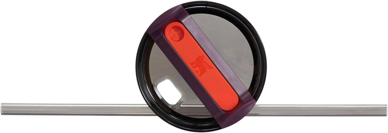 image:imageSTANLEY Quencher H20 Tumbler with Handle and Straw 40 oz Flowstate 3Position Lid Cup Holder Compatible for Travel Insulated Stainless Steel Cup BPAFree Chili Red FireworksPlum