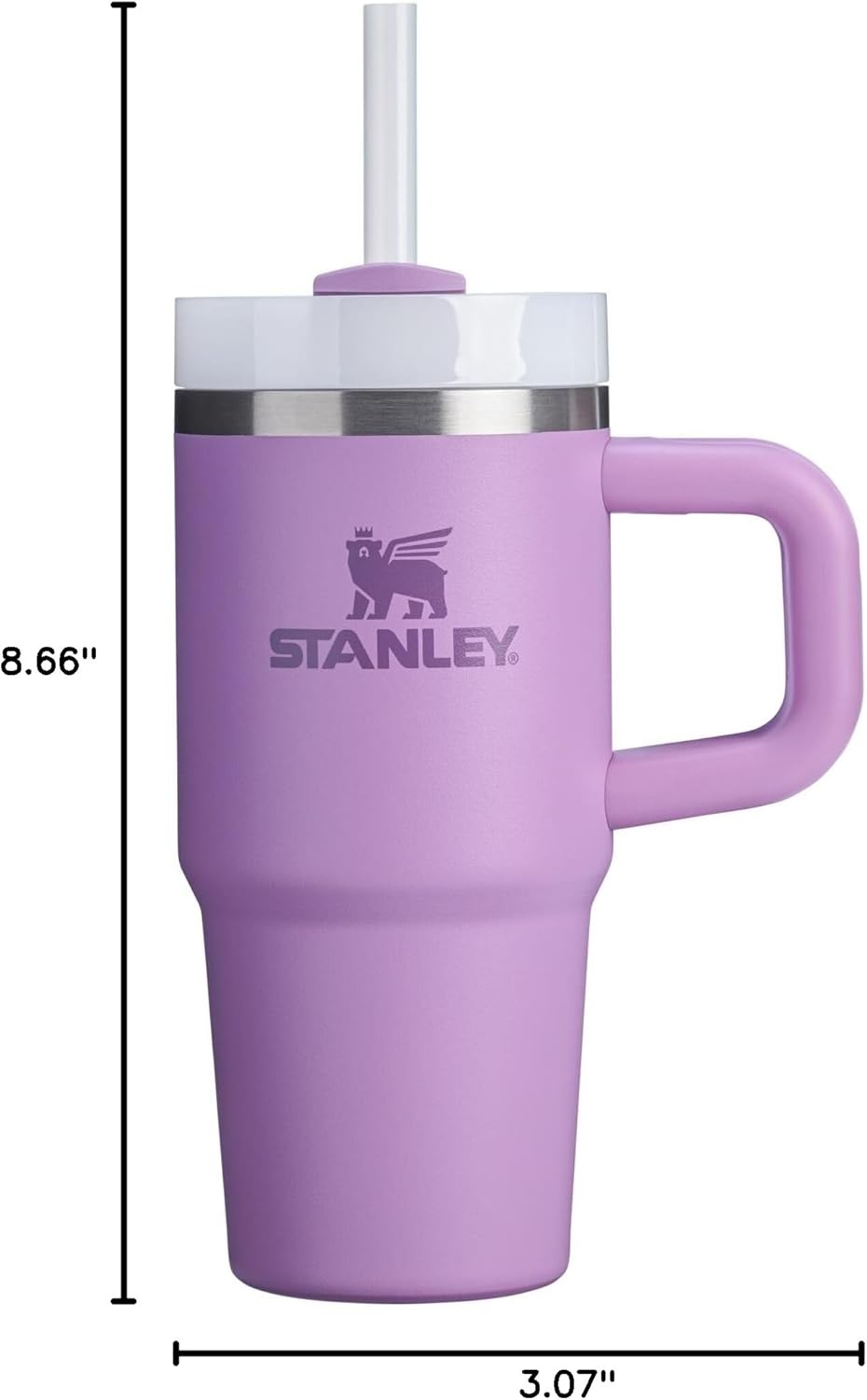 image:imageSTANLEY Quencher H20 Tumbler with Handle and Straw 40 oz Flowstate 3Position Lid Cup Holder Compatible for Travel Insulated Stainless Steel Cup BPAFree Chili Red FireworksLilac