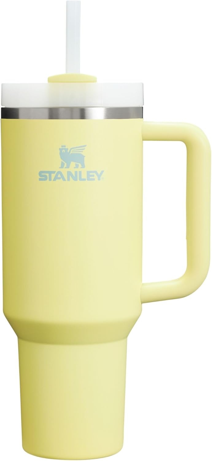 image:imageSTANLEY Quencher H20 Tumbler with Handle and Straw 40 oz Flowstate 3Position Lid Cup Holder Compatible for Travel Insulated Stainless Steel Cup BPAFree Chili Red FireworksPomelo