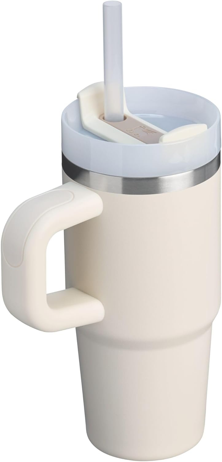 image:imageSTANLEY Quencher H20 Tumbler with Handle and Straw 40 oz Flowstate 3Position Lid Cup Holder Compatible for Travel Insulated Stainless Steel Cup BPAFree Chili Red FireworksCream 20