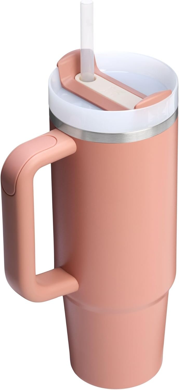 image:imageSTANLEY Quencher H20 Tumbler with Handle and Straw 40 oz Flowstate 3Position Lid Cup Holder Compatible for Travel Insulated Stainless Steel Cup BPAFree Chili Red FireworksExclusive Sienna