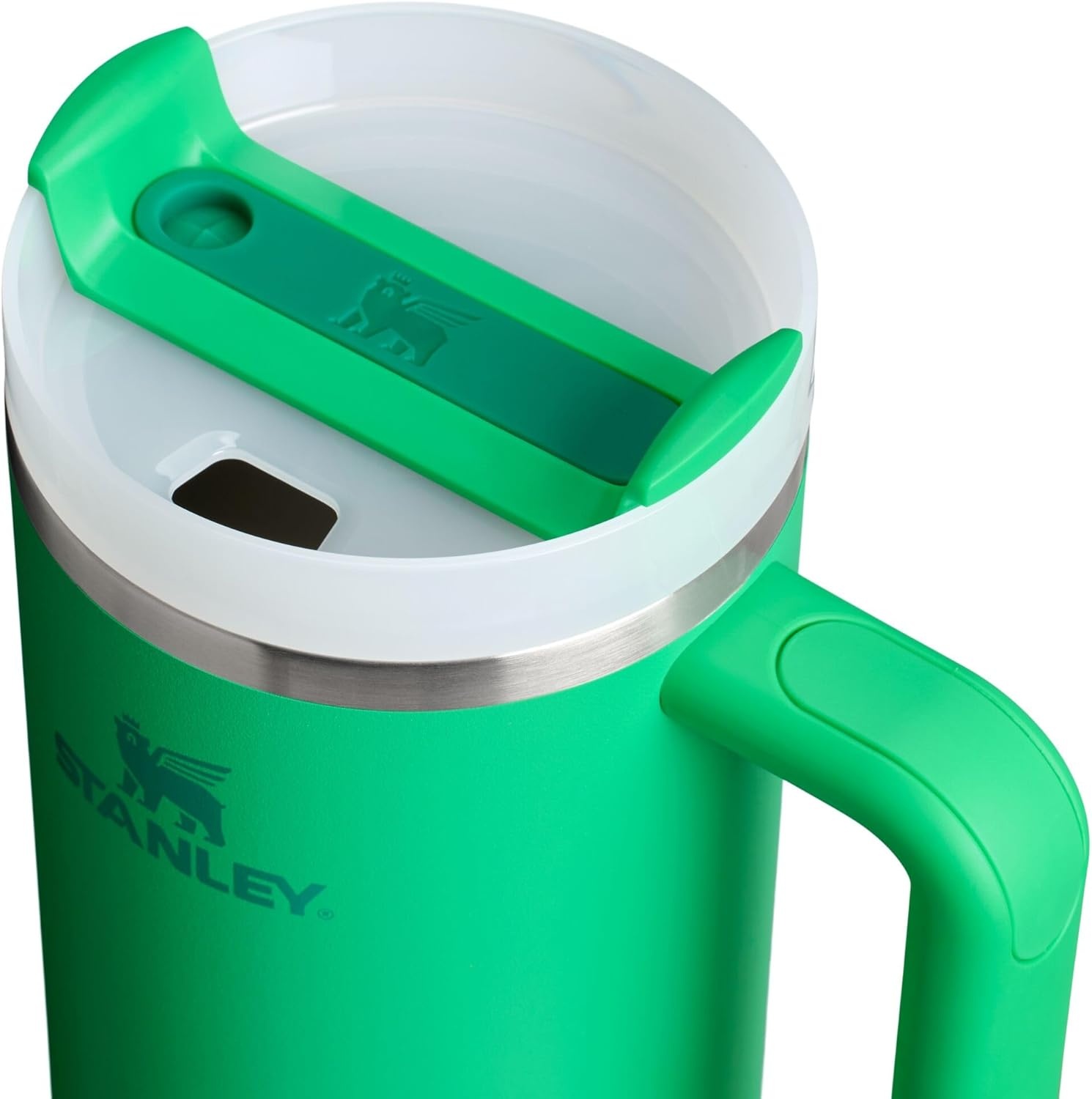 image:imageSTANLEY Quencher H20 Tumbler with Handle and Straw 40 oz Flowstate 3Position Lid Cup Holder Compatible for Travel Insulated Stainless Steel Cup BPAFree Chili Red FireworksMeadow
