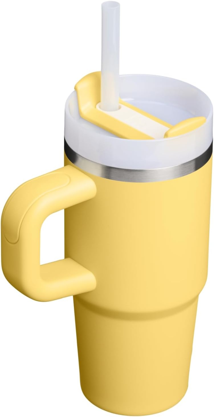 image:imageSTANLEY Quencher H20 Tumbler with Handle and Straw 40 oz Flowstate 3Position Lid Cup Holder Compatible for Travel Insulated Stainless Steel Cup BPAFree Chili Red FireworksDaffodil