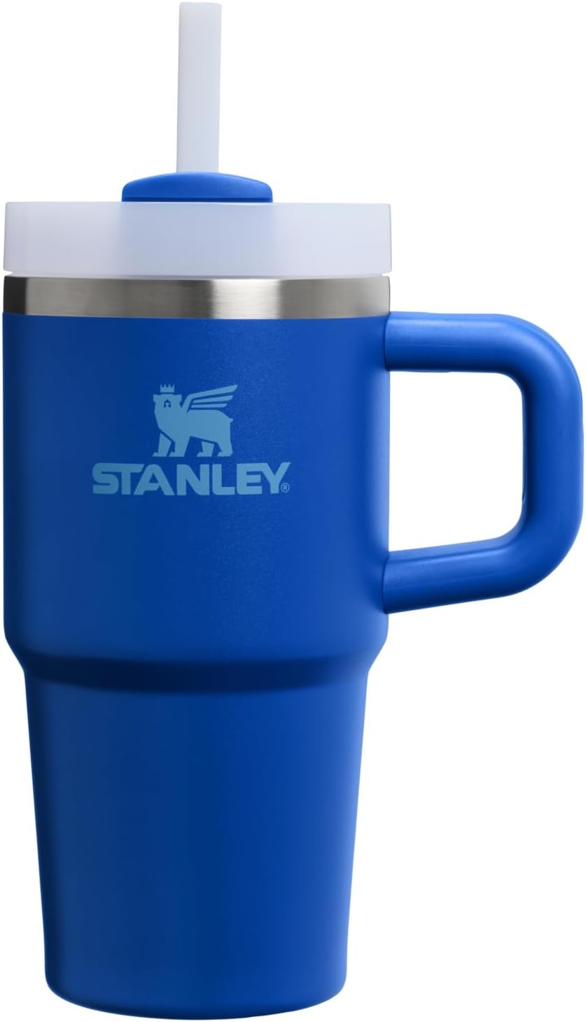 image:imageSTANLEY Quencher H20 Tumbler with Handle and Straw 40 oz Flowstate 3Position Lid Cup Holder Compatible for Travel Insulated Stainless Steel Cup BPAFree Chili Red FireworksCobalt