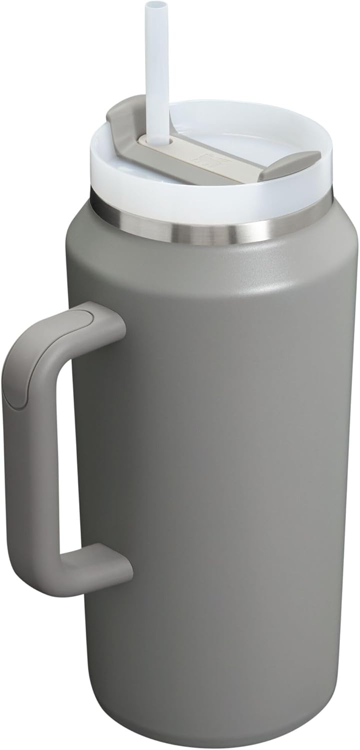 image:imageSTANLEY Quencher H20 Tumbler with Handle and Straw 40 oz Flowstate 3Position Lid Cup Holder Compatible for Travel Insulated Stainless Steel Cup BPAFree Chili Red FireworksStone