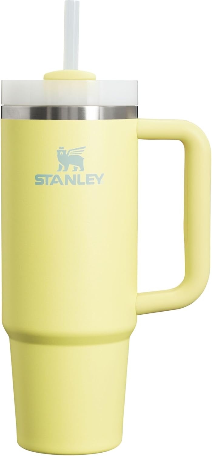 image:imageSTANLEY Quencher H20 Tumbler with Handle and Straw 40 oz Flowstate 3Position Lid Cup Holder Compatible for Travel Insulated Stainless Steel Cup BPAFree Chili Red FireworksPomelo