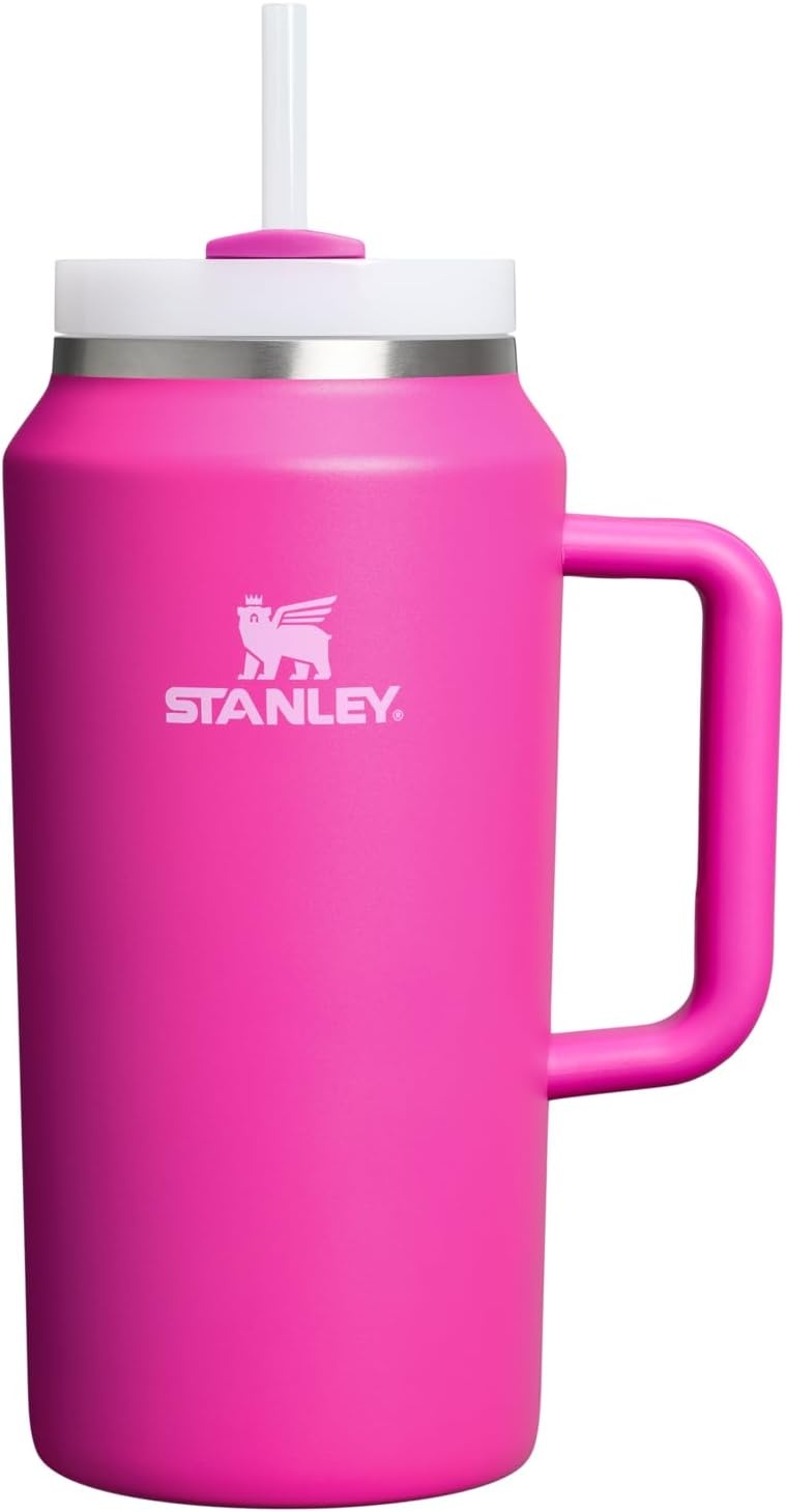 image:imageSTANLEY Quencher H20 Tumbler with Handle and Straw 40 oz Flowstate 3Position Lid Cup Holder Compatible for Travel Insulated Stainless Steel Cup BPAFree Chili Red FireworksViolet Blossom