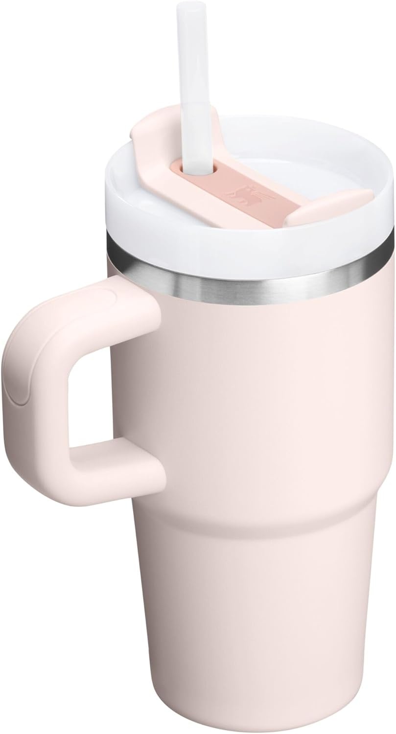 image:imageSTANLEY Quencher H20 Tumbler with Handle and Straw 40 oz Flowstate 3Position Lid Cup Holder Compatible for Travel Insulated Stainless Steel Cup BPAFree Chili Red FireworksRose Quartz 20