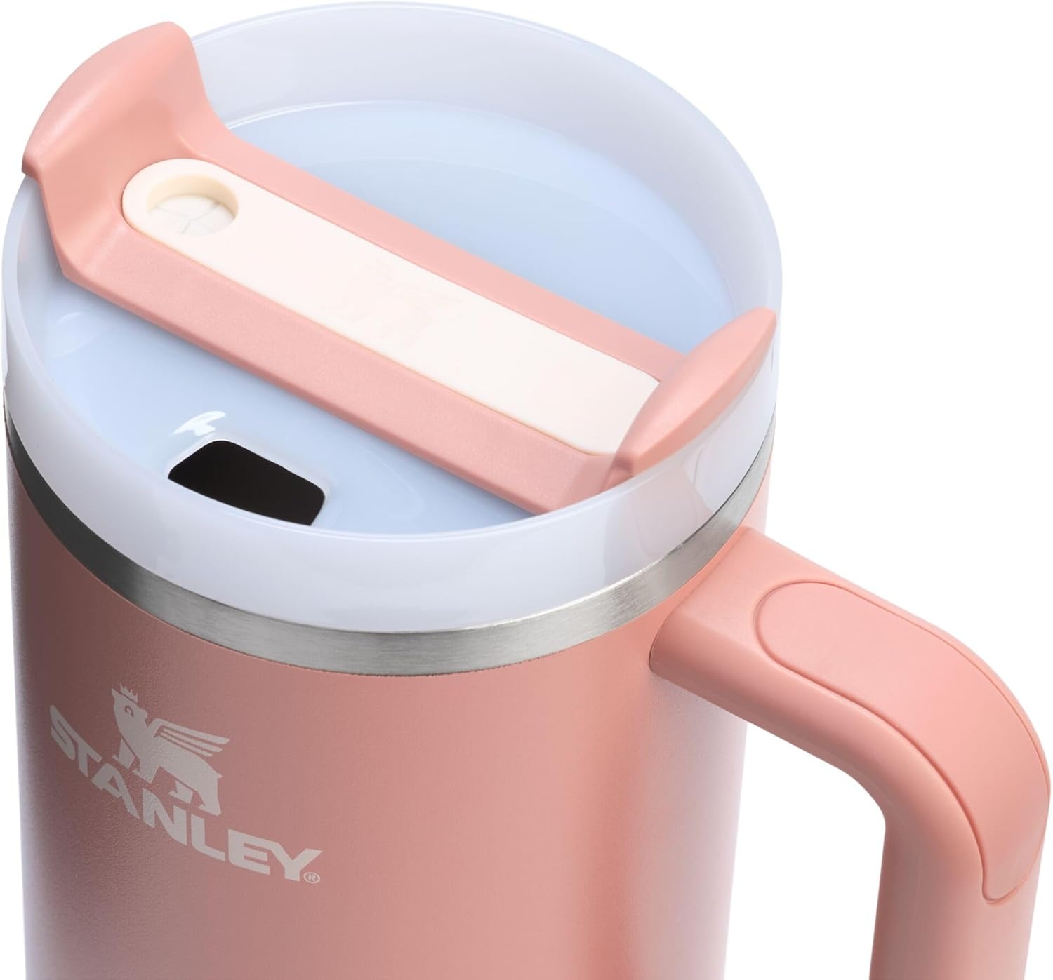 image:imageSTANLEY Quencher H20 Tumbler with Handle and Straw 40 oz Flowstate 3Position Lid Cup Holder Compatible for Travel Insulated Stainless Steel Cup BPAFree Chili Red FireworksExclusive Sienna