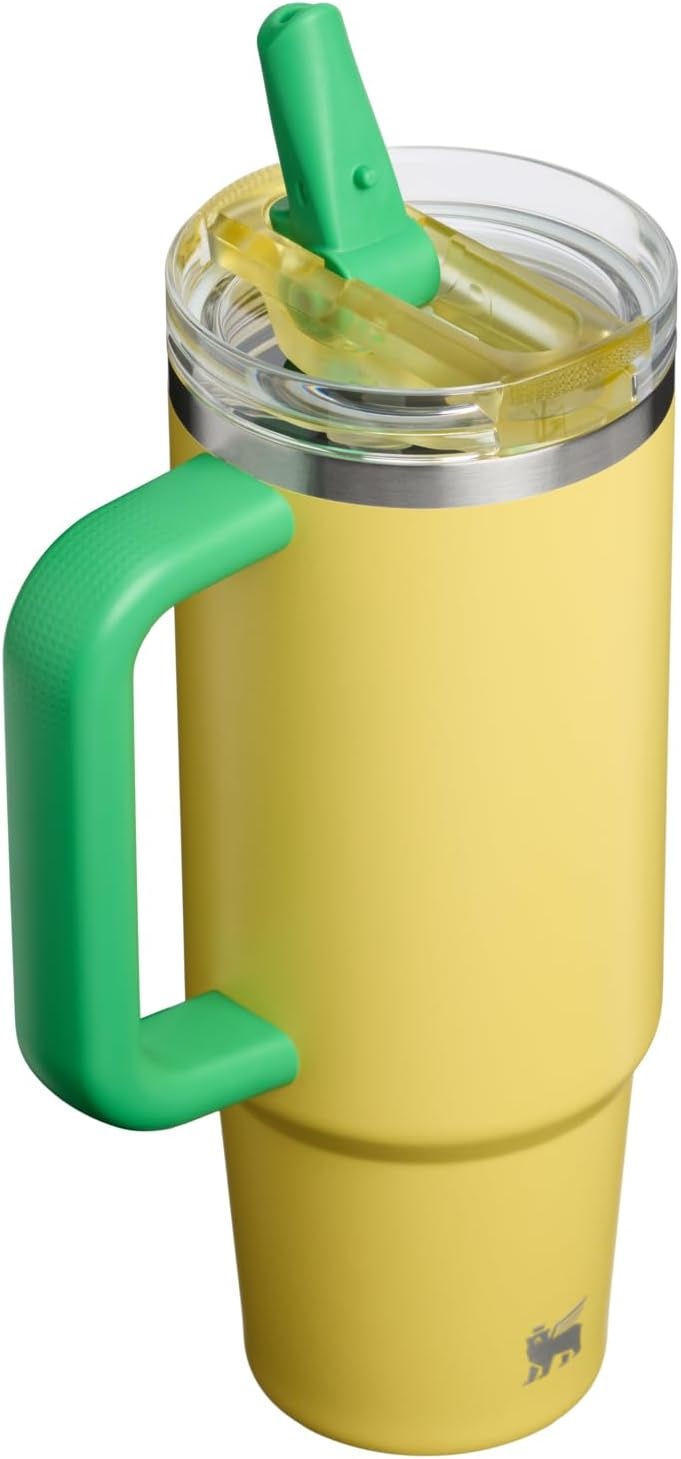 image:imageSTANLEY Quencher ProTour Flip Straw Tumbler with Leakproof Lid 30 oz Builtin Straw and Handle Cup Holder Compatible for Travel insulated Stainless Steel Cup BPAFree Team Light Blue WhiteTeam Yellow Green