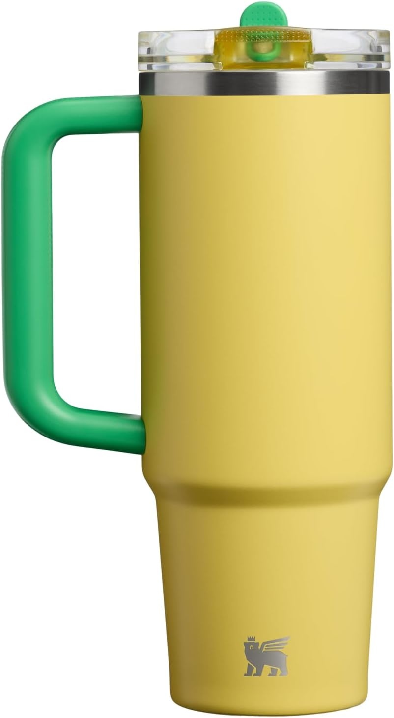 image:imageSTANLEY Quencher ProTour Flip Straw Tumbler with Leakproof Lid 30 oz Builtin Straw and Handle Cup Holder Compatible for Travel insulated Stainless Steel Cup BPAFree Team Light Blue WhiteTeam Yellow Green