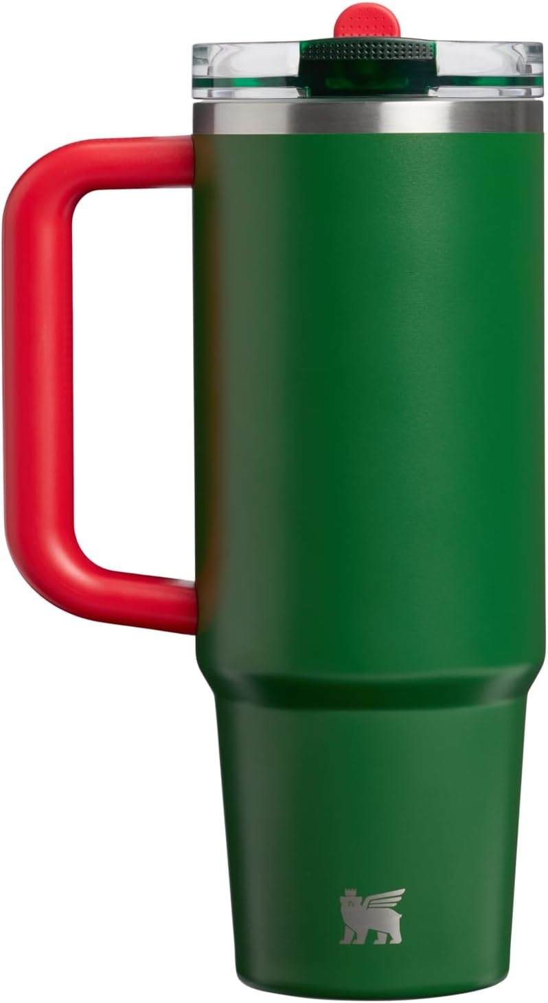 image:imageSTANLEY Quencher ProTour Flip Straw Tumbler with Leakproof Lid 30 oz Builtin Straw and Handle Cup Holder Compatible for Travel insulated Stainless Steel Cup BPAFree Team Light Blue WhiteTeam Dark Green Red