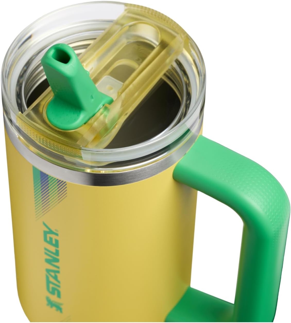 image:imageSTANLEY Quencher ProTour Flip Straw Tumbler with Leakproof Lid 30 oz Builtin Straw and Handle Cup Holder Compatible for Travel insulated Stainless Steel Cup BPAFree Team Light Blue WhiteTeam Yellow Green