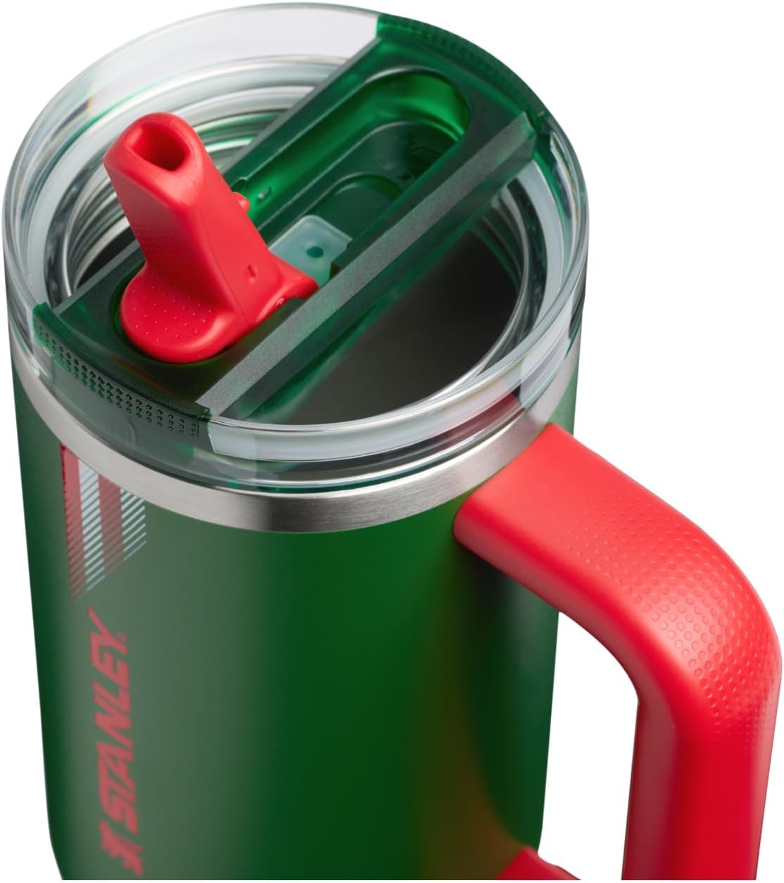 image:imageSTANLEY Quencher ProTour Flip Straw Tumbler with Leakproof Lid 30 oz Builtin Straw and Handle Cup Holder Compatible for Travel insulated Stainless Steel Cup BPAFree Team Light Blue WhiteTeam Dark Green Red