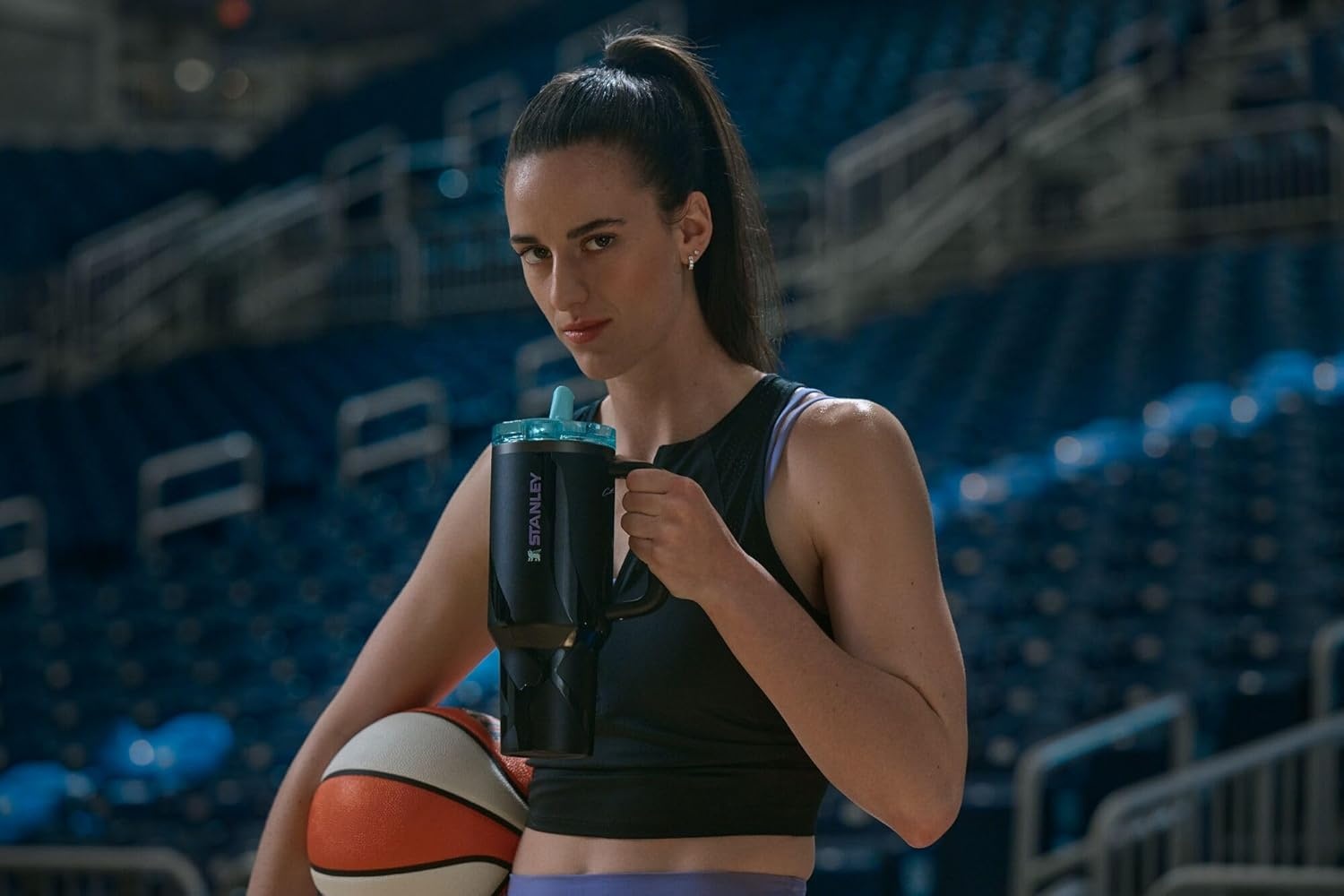 image:imageSTANLEY x Caitlin Clark Quencher ProTour Flip Straw Tumbler with Leakproof Lid 30 oz Builtin Straw and Handle Cup Holder Compatible for Travel Insulated Stainless Steel BPAFree BlacktopCaitlin Clark Blacktop
