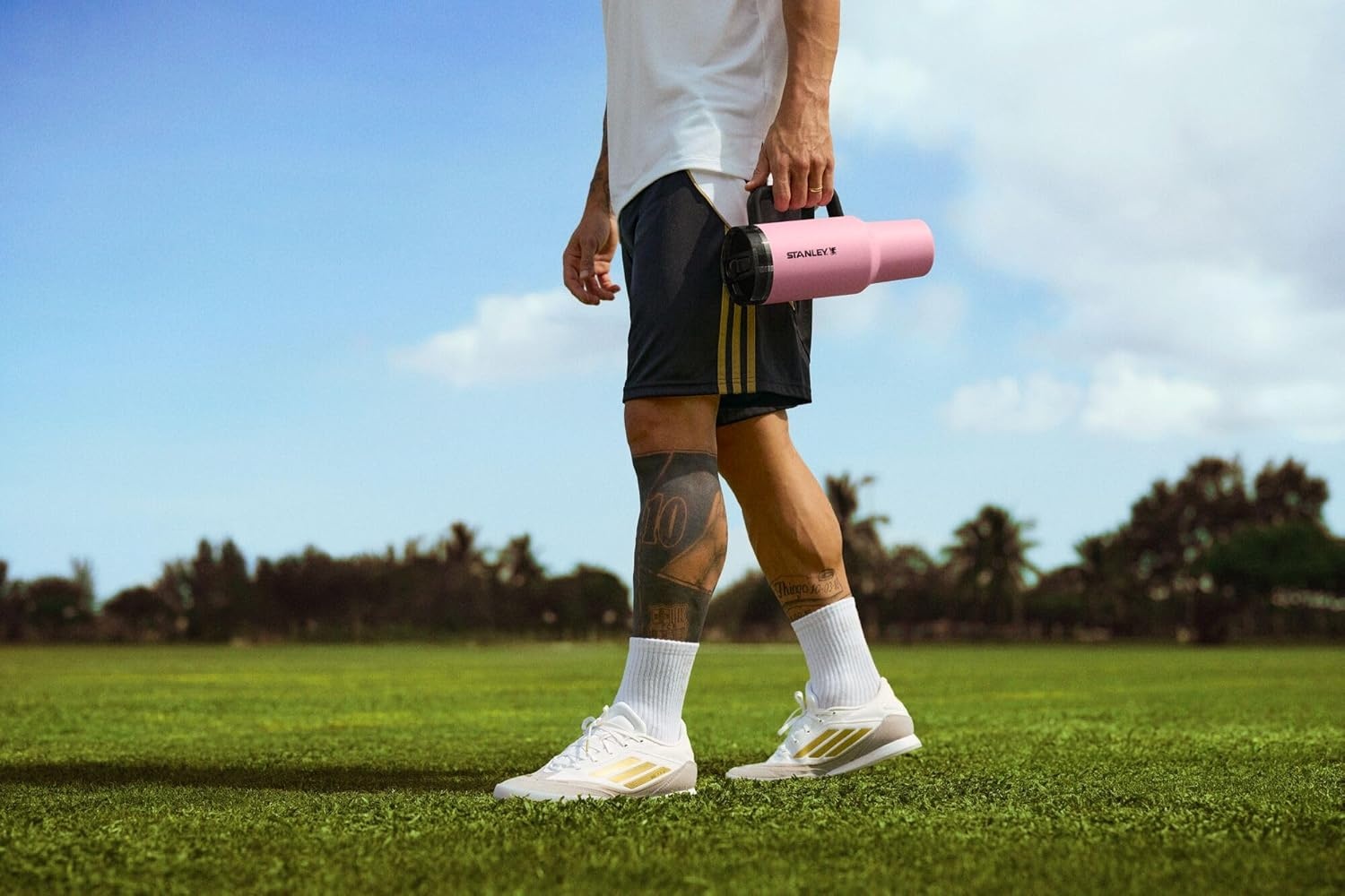 image:imageSTANLEY x Caitlin Clark Quencher ProTour Flip Straw Tumbler with Leakproof Lid 30 oz Builtin Straw and Handle Cup Holder Compatible for Travel Insulated Stainless Steel BPAFree BlacktopMessi GOAT Pink