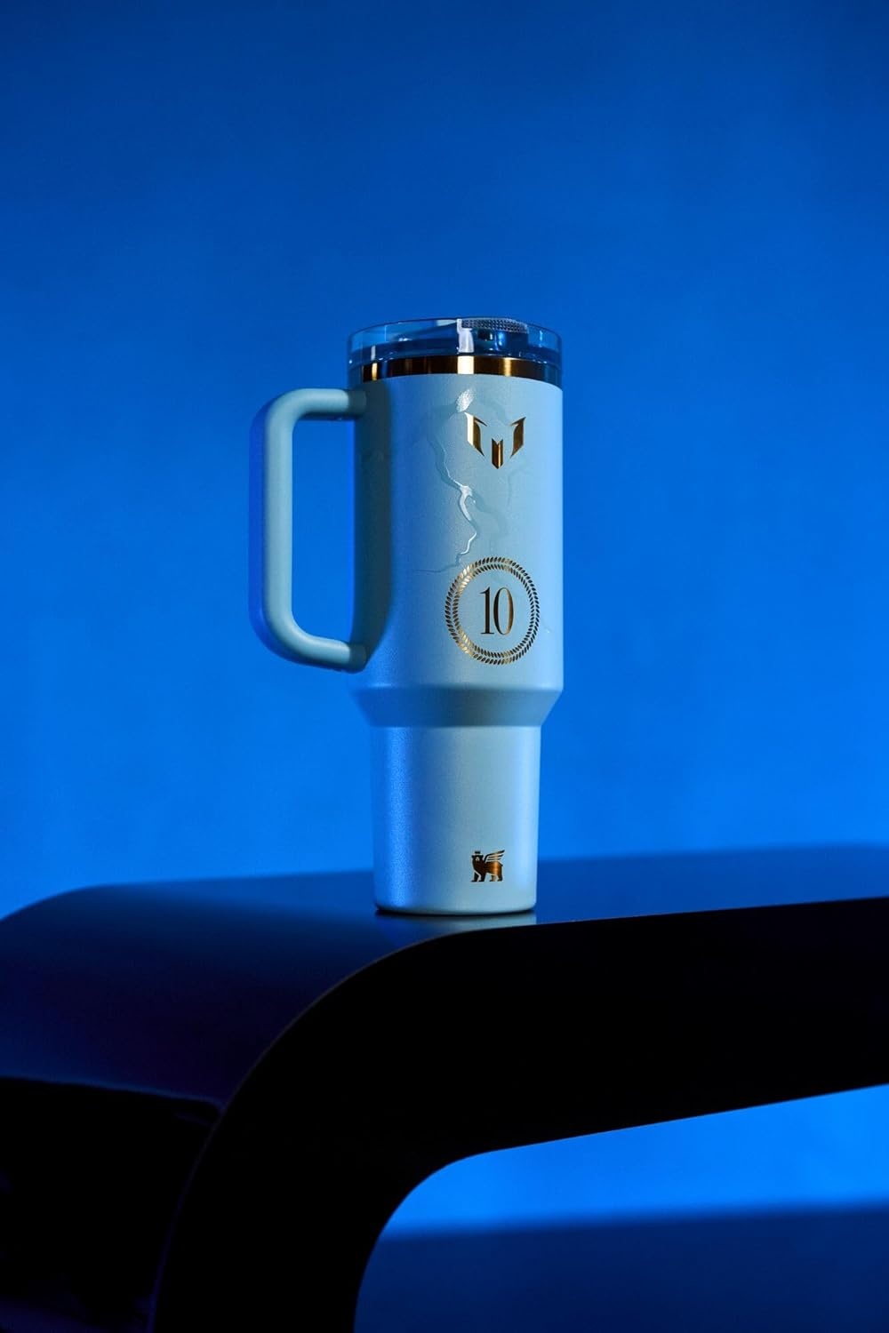 image:imageSTANLEY x Caitlin Clark Quencher ProTour Flip Straw Tumbler with Leakproof Lid 30 oz Builtin Straw and Handle Cup Holder Compatible for Travel Insulated Stainless Steel BPAFree BlacktopMessi Striker Blue