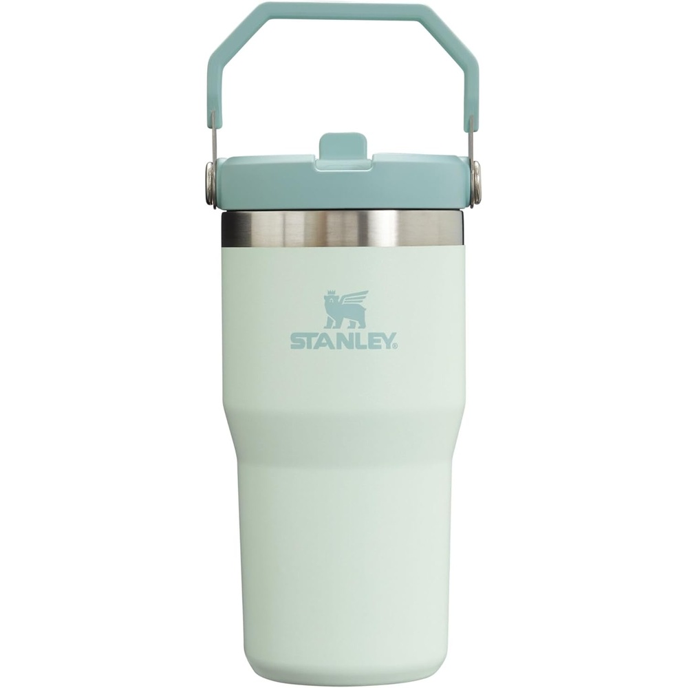 image:imageSTANLEY IceFlow 20 Flip Straw Tumbler with Handle 30 oz Twist On Lid and Flip Up Straw Leak Resistant Water Bottle Insulated Stainless Steel BPAFree Team Dark Green RedMist