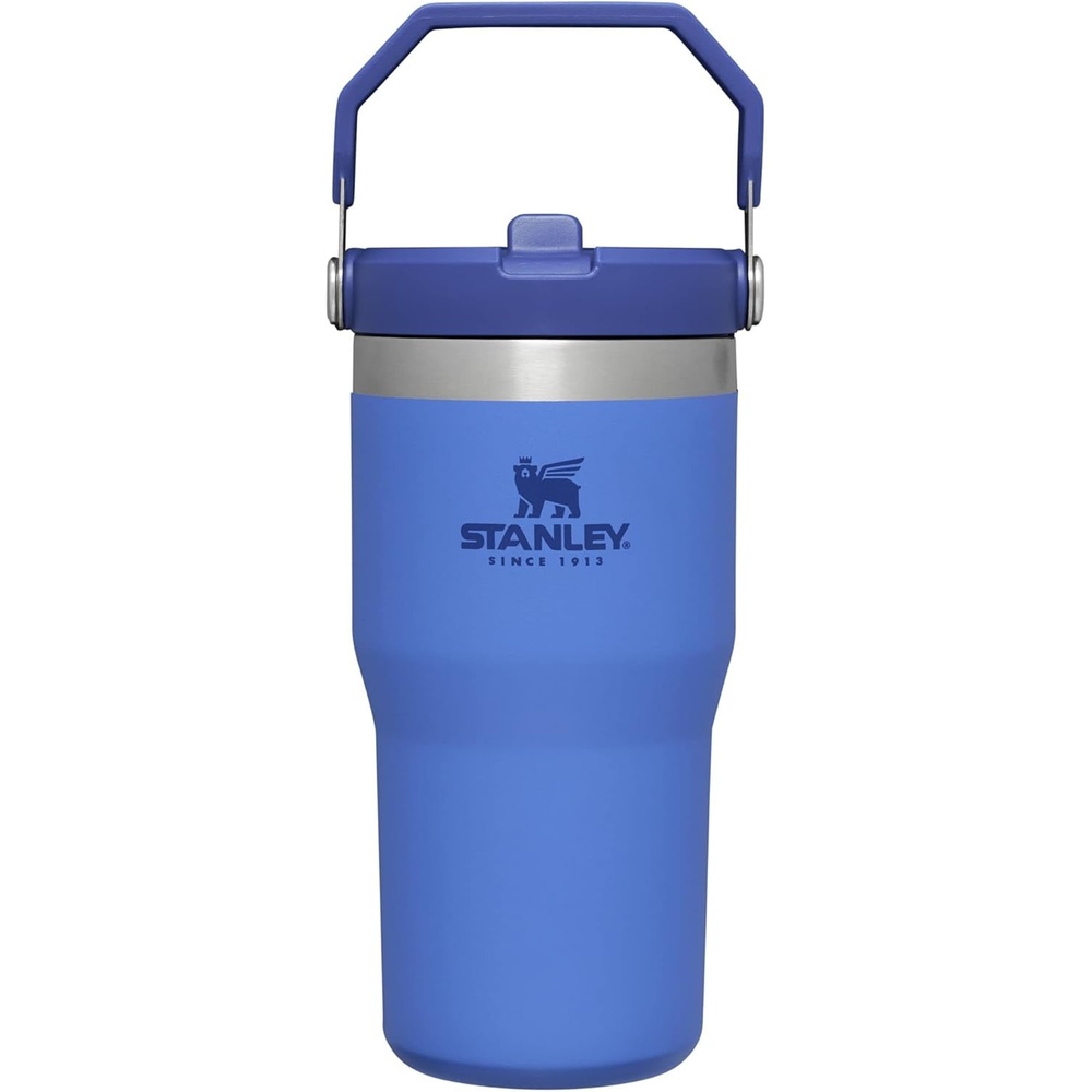 image:imageSTANLEY IceFlow 20 Flip Straw Tumbler with Handle 30 oz Twist On Lid and Flip Up Straw Leak Resistant Water Bottle Insulated Stainless Steel BPAFree Team Dark Green RedIris