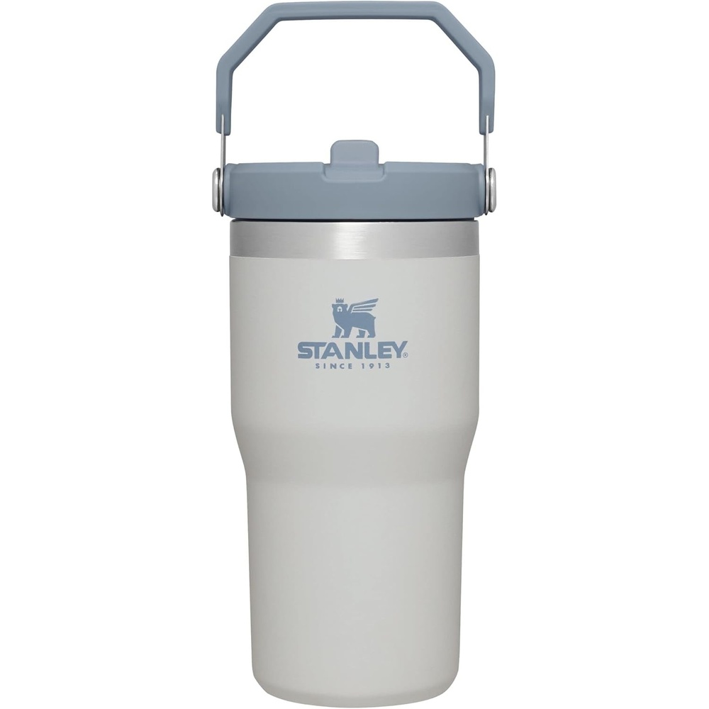 image:imageSTANLEY IceFlow 20 Flip Straw Tumbler with Handle 30 oz Twist On Lid and Flip Up Straw Leak Resistant Water Bottle Insulated Stainless Steel BPAFree Team Dark Green RedFog
