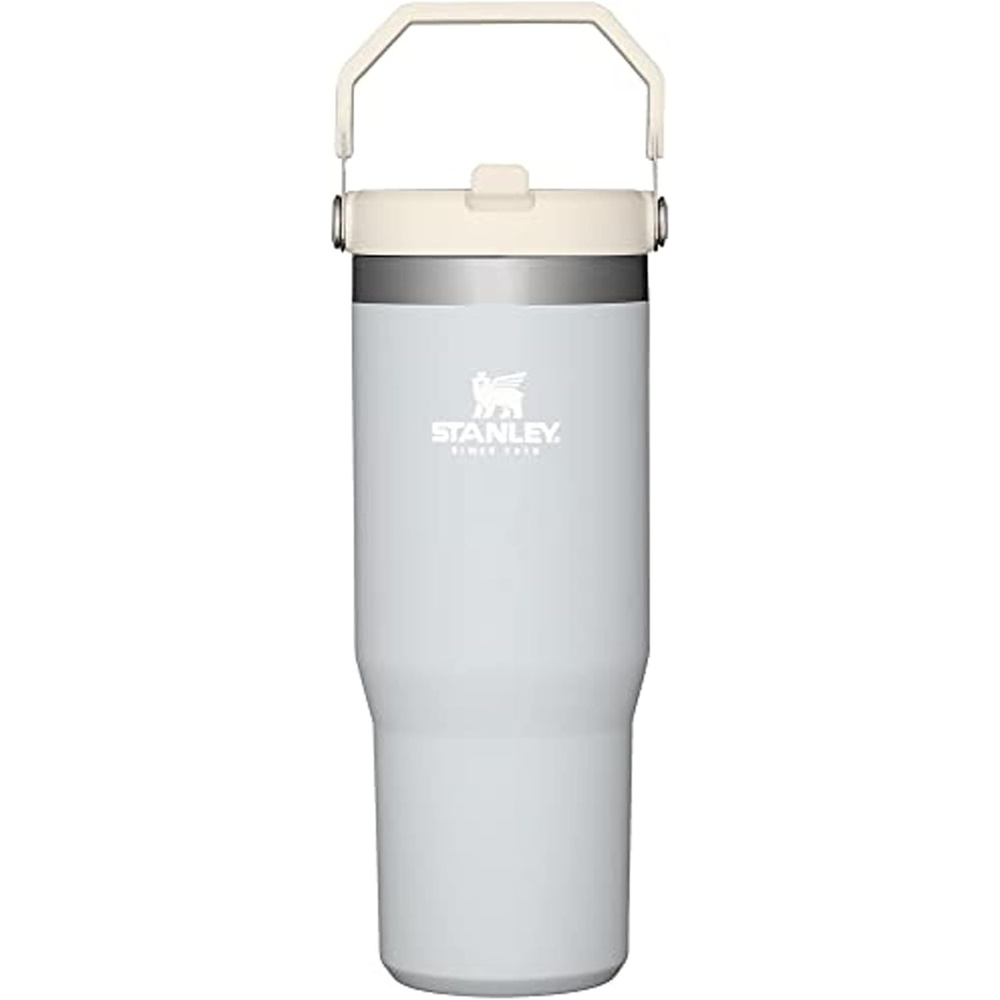image:imageSTANLEY IceFlow 20 Flip Straw Tumbler with Handle 30 oz Twist On Lid and Flip Up Straw Leak Resistant Water Bottle Insulated Stainless Steel BPAFree Team Dark Green RedCloud