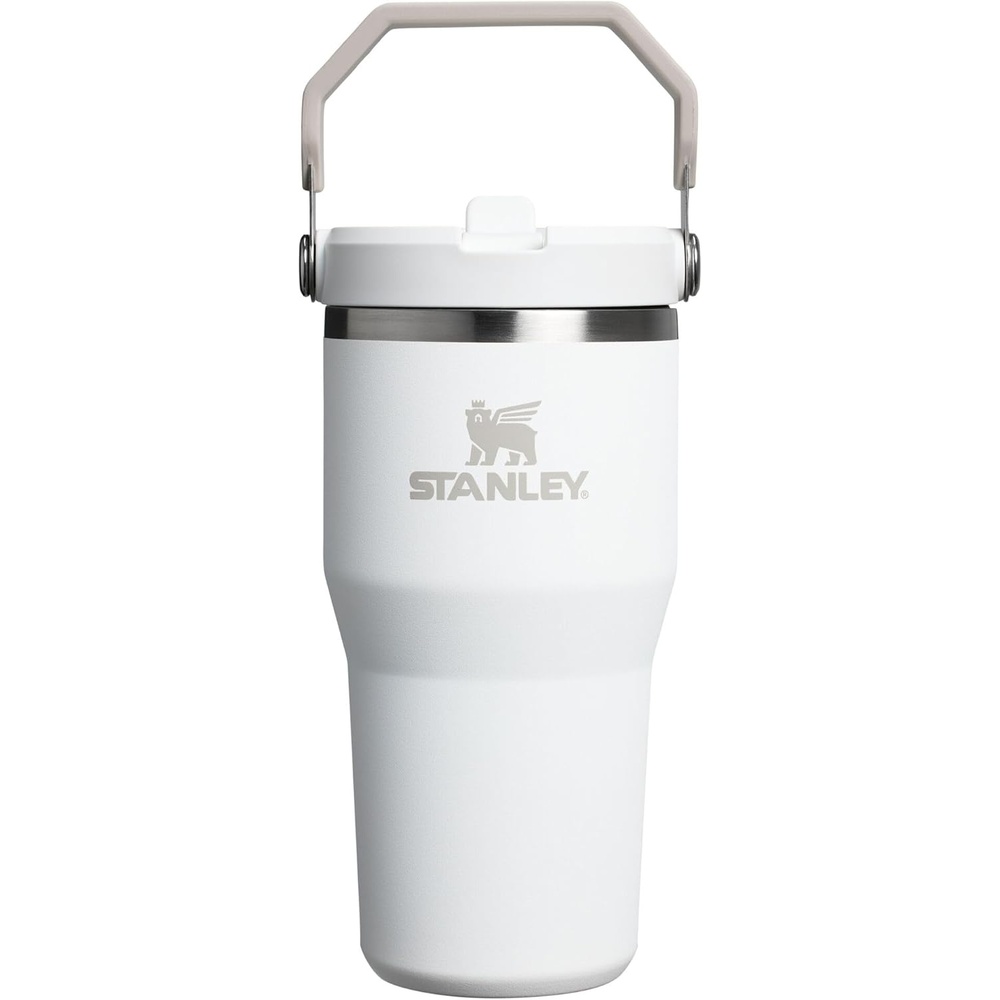 image:imageSTANLEY IceFlow 20 Flip Straw Tumbler with Handle 30 oz Twist On Lid and Flip Up Straw Leak Resistant Water Bottle Insulated Stainless Steel BPAFree Team Dark Green RedFrost