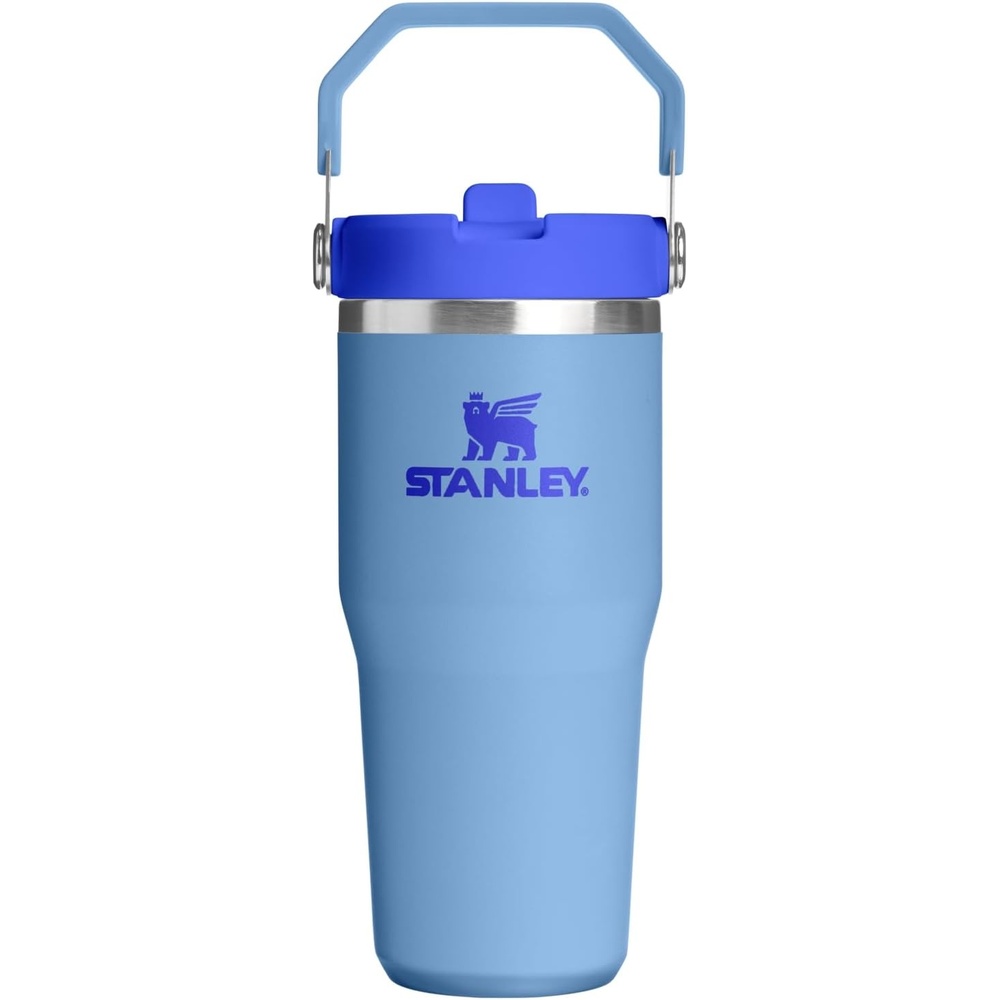image:imageSTANLEY IceFlow 20 Flip Straw Tumbler with Handle 30 oz Twist On Lid and Flip Up Straw Leak Resistant Water Bottle Insulated Stainless Steel BPAFree Team Dark Green RedBlue Sky