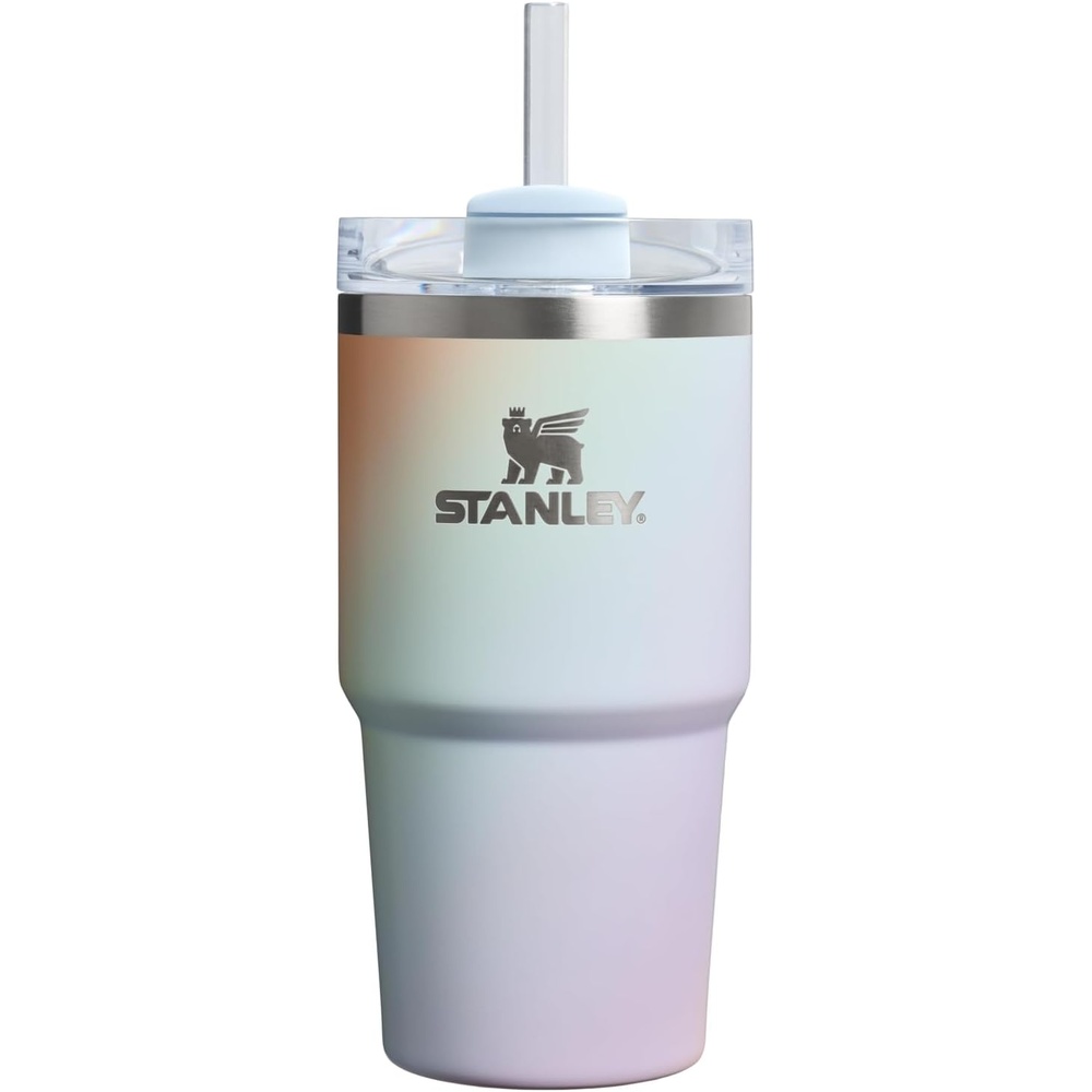 image:imageSTANLEY Quencher H20 Tumbler with Handle and Straw 40 oz Flowstate 3Position Lid Cup Holder Compatible for Travel Insulated Stainless Steel Cup BPAFree Chili Red FireworksSunrise Spiral