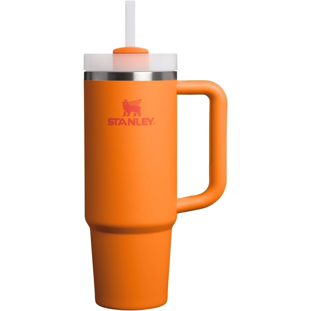 image:imageSTANLEY Quencher H20 Tumbler with Handle and Straw 40 oz  Flowstate 3Position Lid  Cup Holder Compatible for Travel  Insulated Stainless Steel Cup  BPAFree  Chili Red FireworksGoldenrod Coral