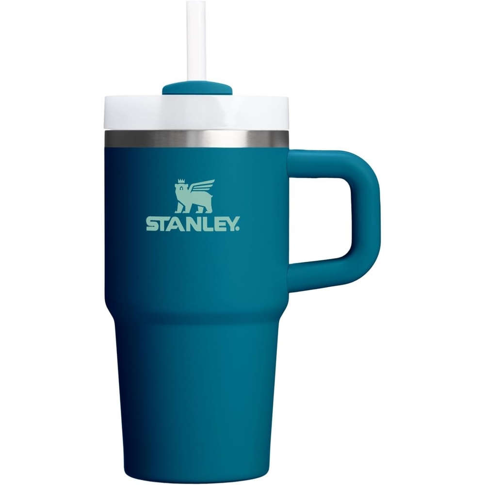 image:imageSTANLEY Quencher H20 Tumbler with Handle and Straw 40 oz Flowstate 3Position Lid Cup Holder Compatible for Travel Insulated Stainless Steel Cup BPAFree Chili Red FireworksCoastal Teal