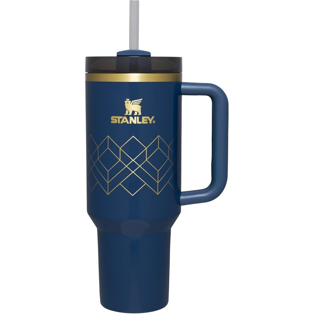 image:imageSTANLEY Quencher H20 Tumbler with Handle and Straw 40 oz Flowstate 3Position Lid Cup Holder Compatible for Travel Insulated Stainless Steel Cup BPAFree Chili Red FireworksNightfall Gloss Deco