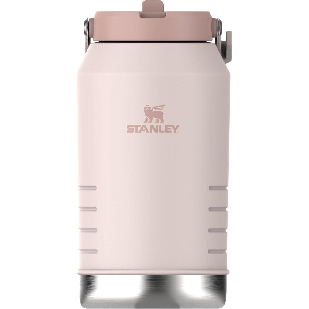 image:imageStanley IceFlow 20 Flip Straw Jug with Handle 64 oz Twist On Lid and Flip Up Straw Leakproof for Travel and Sports Insulated Stainless Steel BPAFree AshRose Quartz