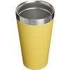STANLEY Adventure Stacking Beer Pint Glass, 16 oz | Stackable Drinking Cup for Cold Beverages | Dishwasher Safe | Insulated Stainless Steel Tumbler | BPA-Free | Team Yellow Green