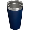 STANLEY Adventure Stacking Beer Pint Glass, 16 oz | Stackable Drinking Cup for Cold Beverages | Dishwasher Safe | Insulated Stainless Steel Tumbler | BPA-Free | Team Navy Red