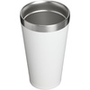 STANLEY Adventure Stacking Beer Pint Glass, 16 oz | Stackable Drinking Cup for Cold Beverages | Dishwasher Safe | Insulated Stainless Steel Tumbler | BPA-Free | Team White Dark Blue