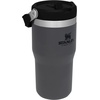 STANLEY IceFlow 2.0 Flip Straw Tumbler with Handle, 30 oz | Twist On Lid and Flip Up Straw | Leak Resistant Water Bottle | Insulated Stainless Steel | BPA-Free | Team Dark Green Red(Charcoal)