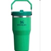 STANLEY IceFlow 2.0 Flip Straw Tumbler with Handle, 30 oz | Twist On Lid and Flip Up Straw | Leak Resistant Water Bottle | Insulated Stainless Steel | BPA-Free | Team Dark Green Red(Meadow)
