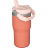STANLEY IceFlow 2.0 Flip Straw Tumbler with Handle, 30 oz | Twist On Lid and Flip Up Straw | Leak Resistant Water Bottle | Insulated Stainless Steel | BPA-Free | Team Dark Green Red(Grapefruit)