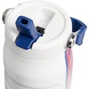 STANLEY IceFlow Flip Straw 2.0 Water Bottle, 24 oz | Built-In Straw with Larger Opening | Lightweight and Leak Resistant | Insulated Stainless Steel | BPA-Free | Team White Dark Blue
