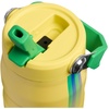 STANLEY IceFlow Flip Straw 2.0 Water Bottle, 24 oz | Built-In Straw with Larger Opening | Lightweight and Leak Resistant | Insulated Stainless Steel | BPA-Free | Team Yellow Green