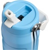 STANLEY IceFlow Flip Straw 2.0 Water Bottle, 24 oz | Built-In Straw with Larger Opening | Lightweight and Leak Resistant | Insulated Stainless Steel | BPA-Free | Team Light Blue White