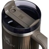 STANLEY Quencher H2.0 Tumbler with Handle and Straw 40 oz | Flowstate 3-Position Lid | Cup Holder Compatible for Travel | Insulated Stainless Steel Cup | BPA-Free | Chili Red Fireworks(Fluted Gunmetal Shine)