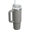 STANLEY Quencher H2.0 Tumbler with Handle and Straw 40 oz | Flowstate 3-Position Lid | Cup Holder Compatible for Travel | Insulated Stainless Steel Cup | BPA-Free | Chili Red Fireworks(Stone)