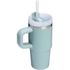 STANLEY Quencher H2.0 Tumbler with Handle and Straw 40 oz | Flowstate 3-Position Lid | Cup Holder Compatible for Travel | Insulated Stainless Steel Cup | BPA-Free | Chili Red Fireworks(Seafoam)