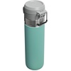 STANLEY Quick Flip GO Water Bottle 24 oz | Push Button Lid | Leakproof and Packable for Travel and Sports | Insulated Stainless Steel | BPA-Free | Spring Green