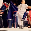 STANLEY x Caitlin Clark Quencher ProTour Flip Straw Tumbler with Leakproof Lid, 30 oz | Built-in Straw and Handle | Cup Holder Compatible for Travel | Insulated Stainless Steel | BPA-Free | Blacktop(Team Navy Red)