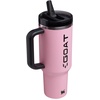 STANLEY x Caitlin Clark Quencher ProTour Flip Straw Tumbler with Leakproof Lid, 30 oz | Built-in Straw and Handle | Cup Holder Compatible for Travel | Insulated Stainless Steel | BPA-Free | Blacktop(Messi GOAT Pink)